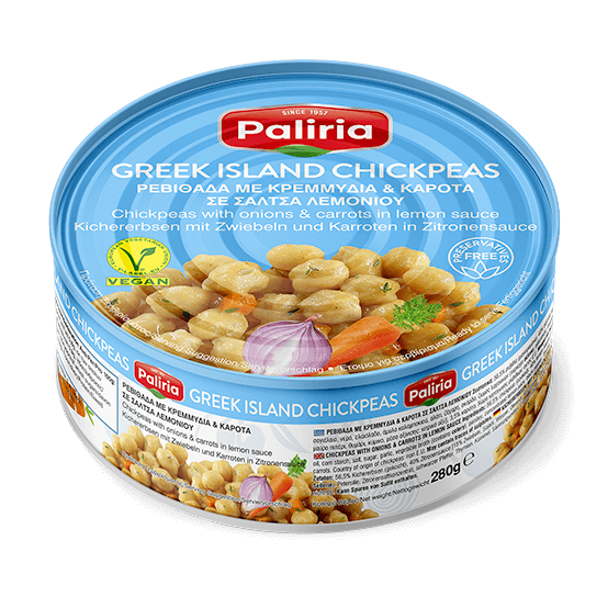 Ρεβιθάδα με κρεμμύδια & καρότα σε σάλτσα λεμονιού