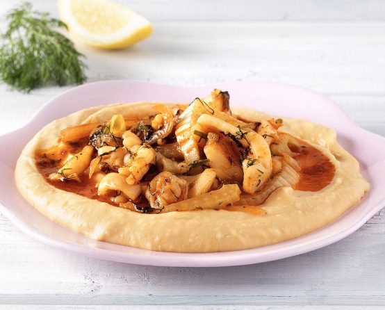 Paliria Greek Island Fava with cuttlefish & fennel