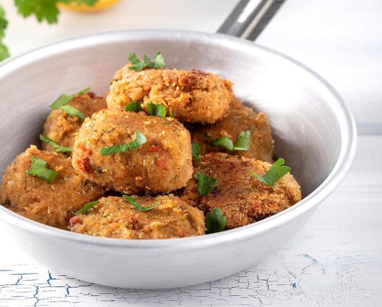 Croquettes made from Paliria Baked Eggplant Puree