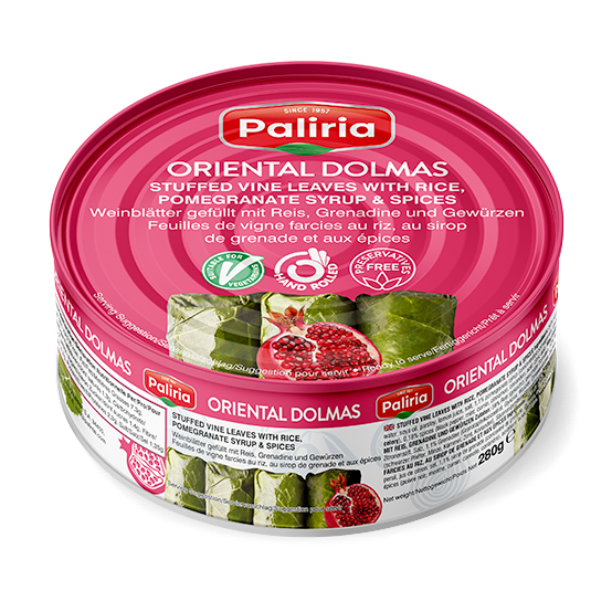 Weinblätter gefüllt mit Reis, Granadine und Gewürzen