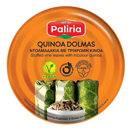 Gefüllte Weinblätter mit dreifarbigem Quinoa