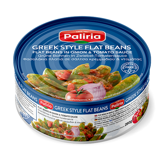 Grüne Bohnen in Zwiebel-Tomatensauce