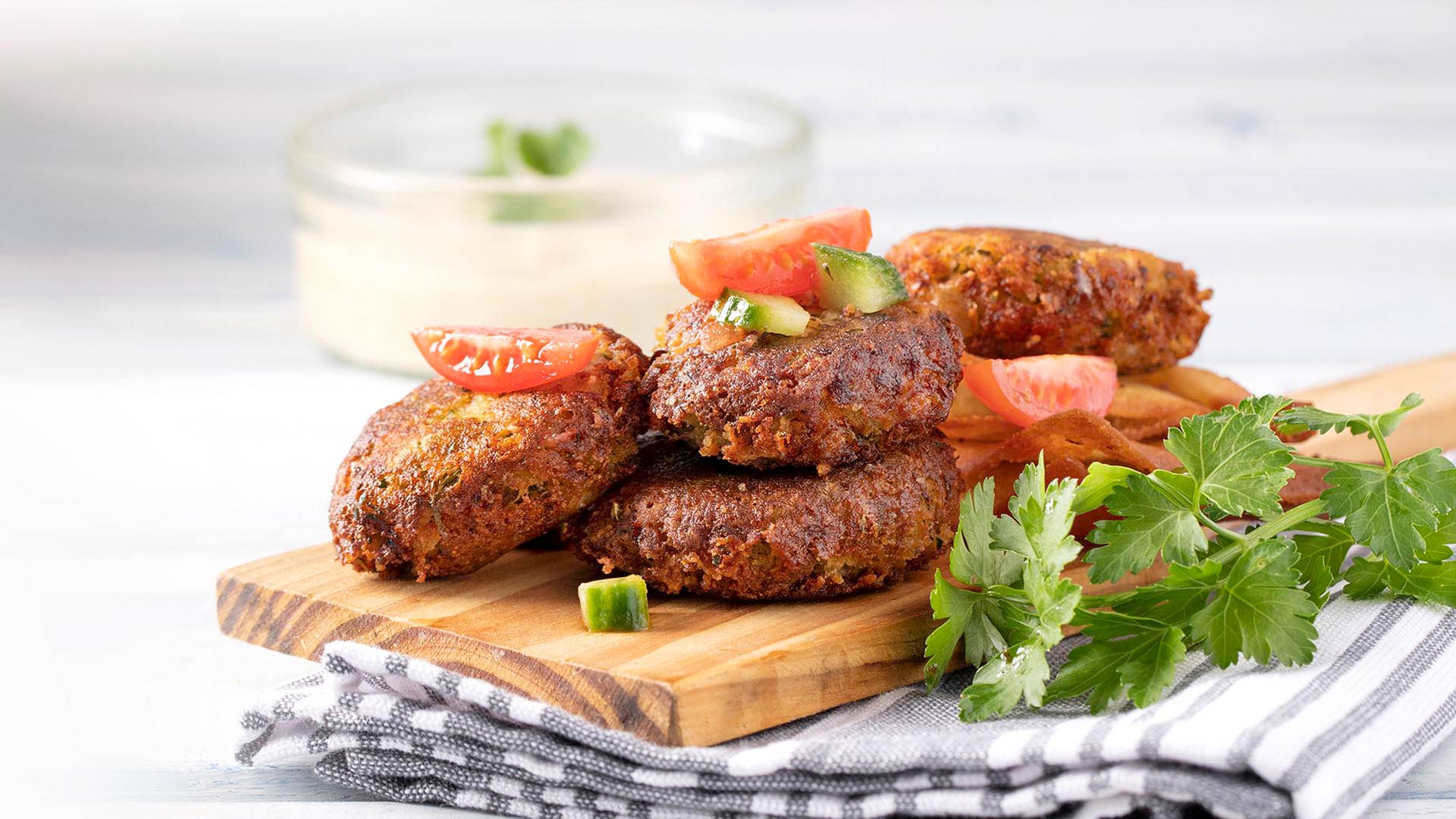 Kichererbsen-Frikadellen aus Kichererbsensuppe Paliria