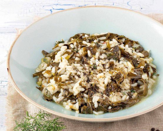 Risotto mit Weinblättern Paliria