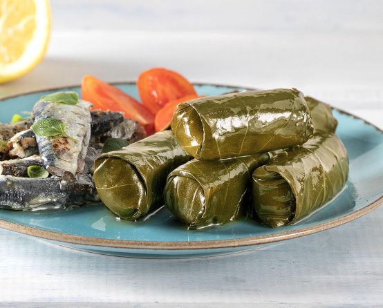 Dolmadakia Paliria mit Sardinen