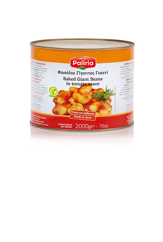 Baked giant beans in tomato sauce for professionals