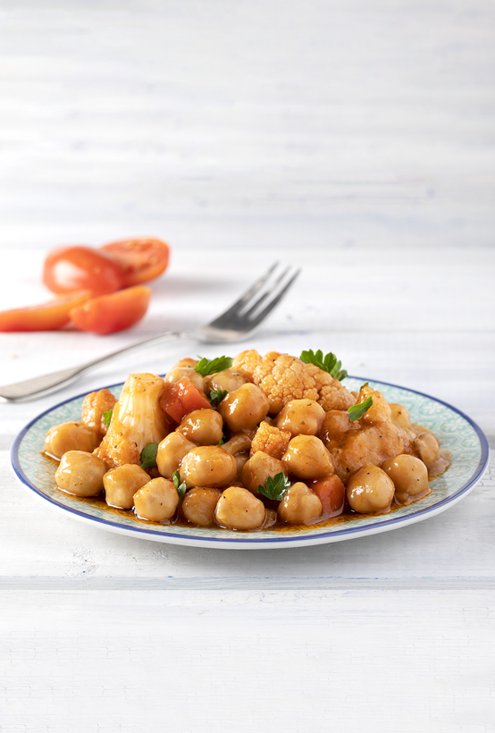 Ρεβιθάδα Paliria κοκκινιστή με κουνουπίδι