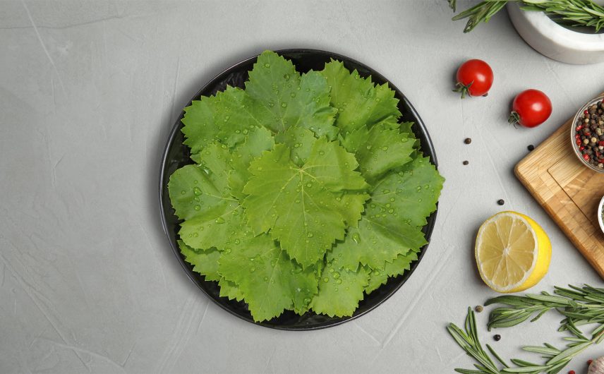 Roasted vegetables & Vine leaves