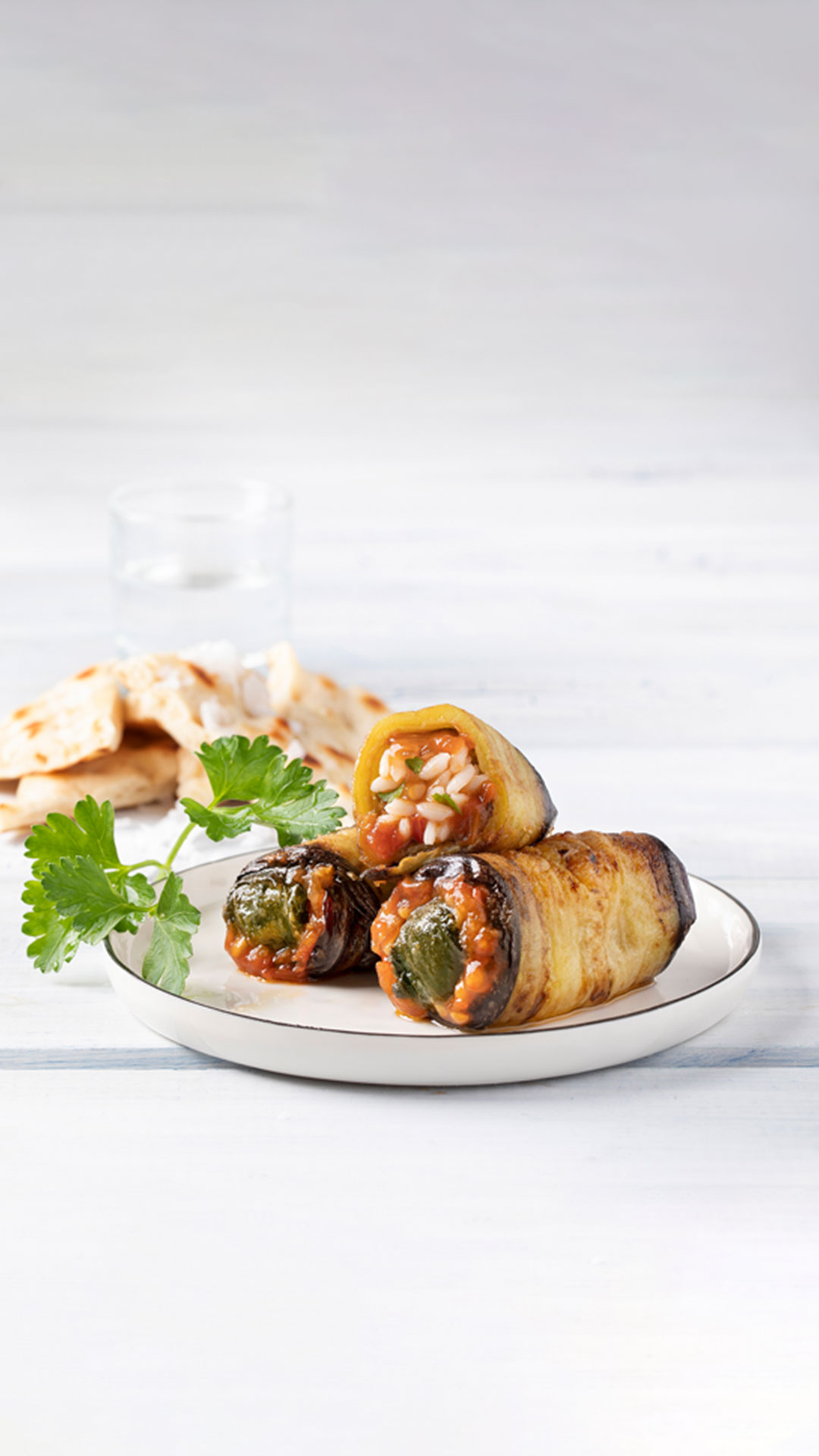 Paliria sweet & spicy dolmas wrapped in eggplants - Paliria