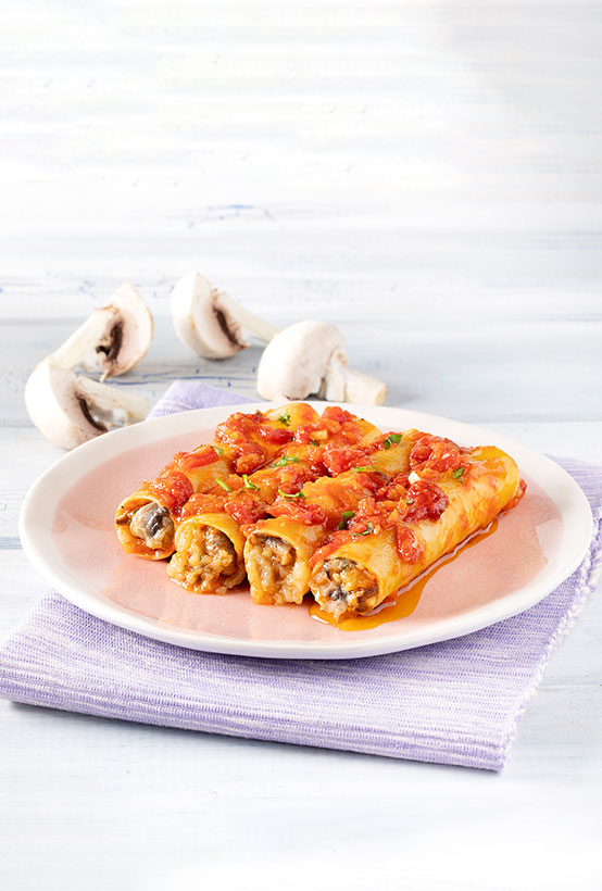 Κανελόνια με πολτό ψητής μελιτζάνας Paliria