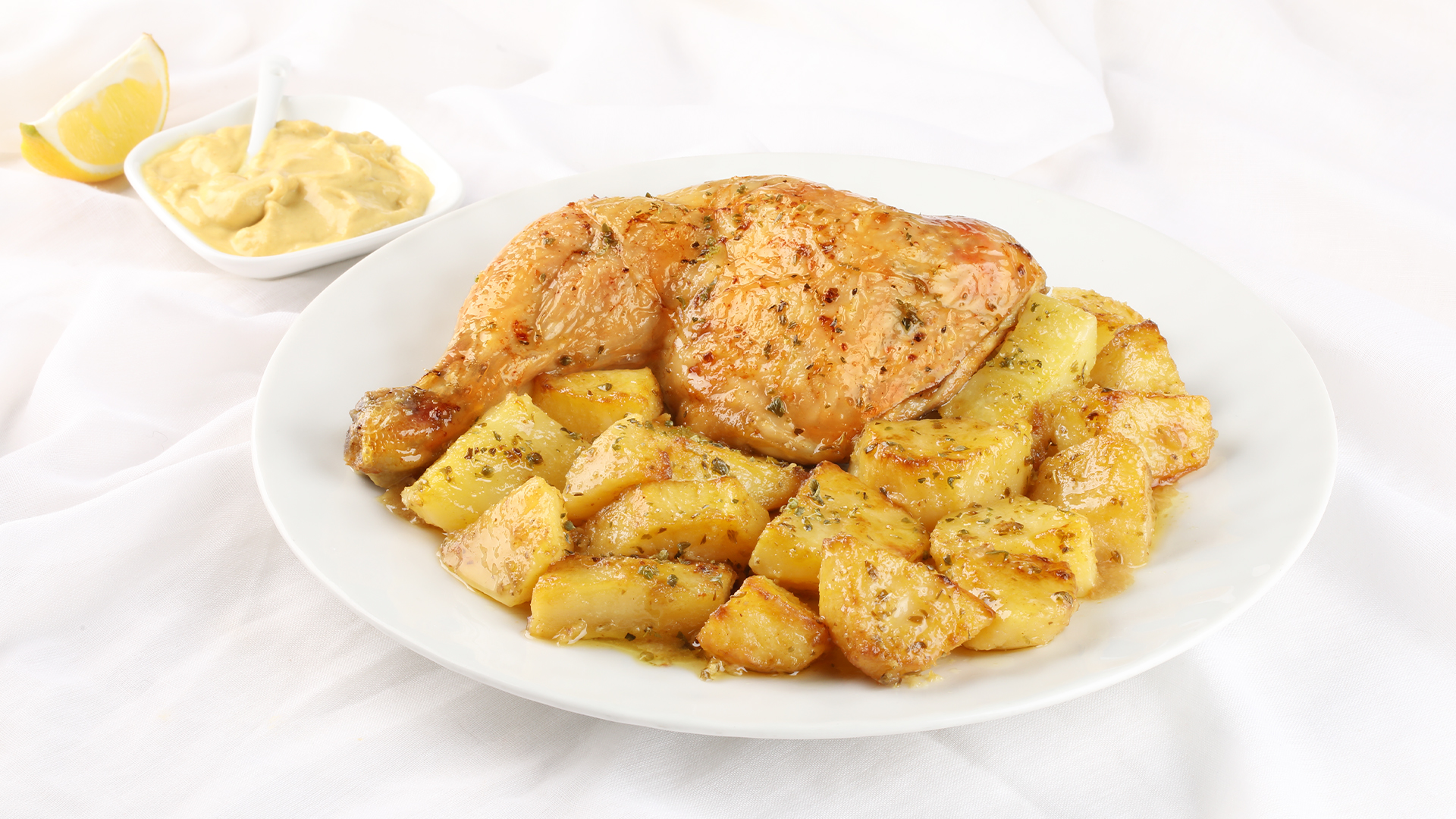 Baked chicken with potatoes