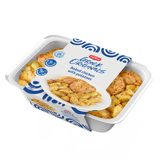 Gebackenes Huhn mit Kartoffeln