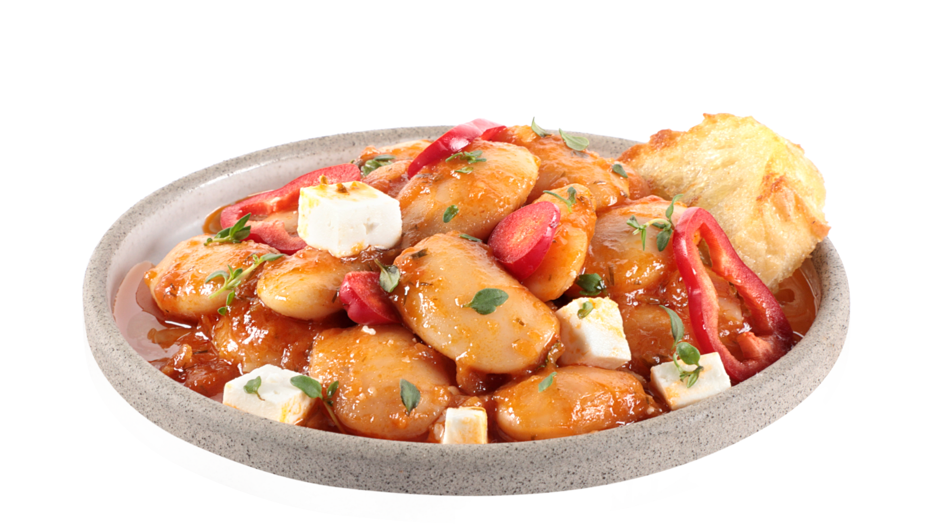 Γίγαντες γιαχνί Paliria με φέτα και πιπεριές