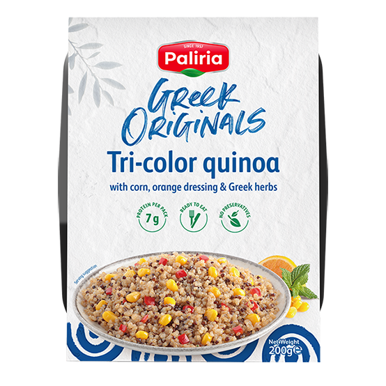Tri-color Quinoa with corn & orange dressing