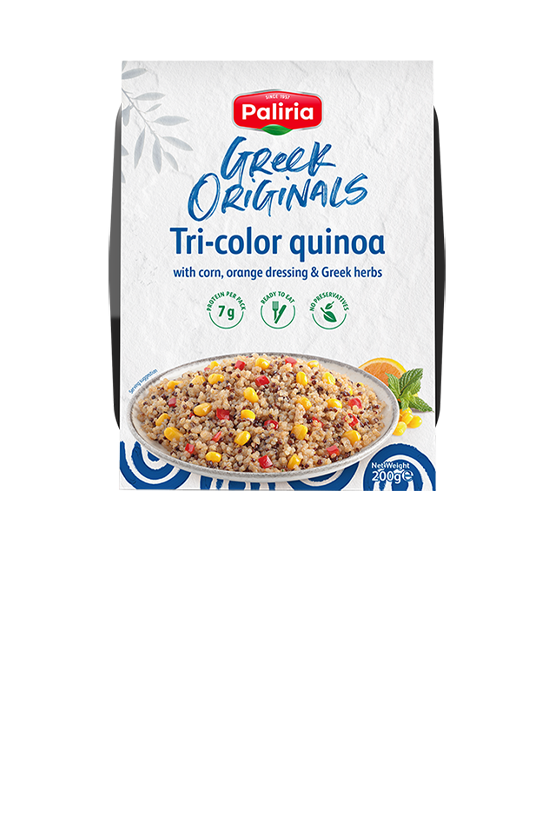 Tri-color Quinoa with corn & orange dressing