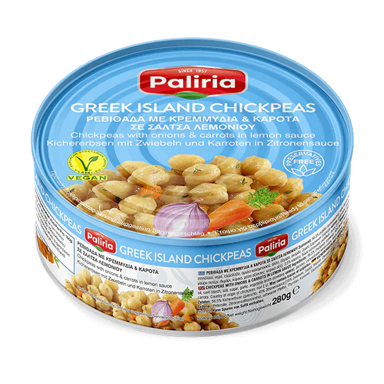 Ρεβιθάδα με κρεμμύδια & καρότα σε σάλτσα λεμονιού