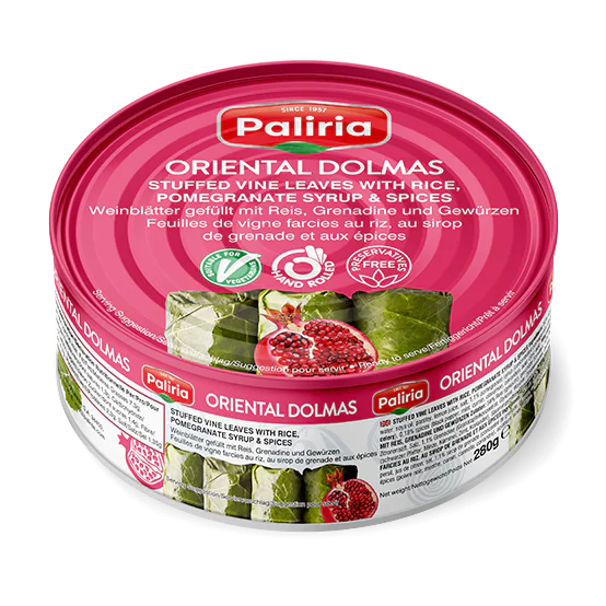 Weinblätter gefüllt mit Reis, Granadine und Gewürzen