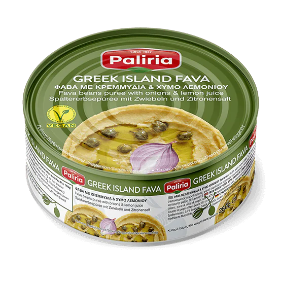 Φάβα με κρεμμύδια & χυμό λεμονιού