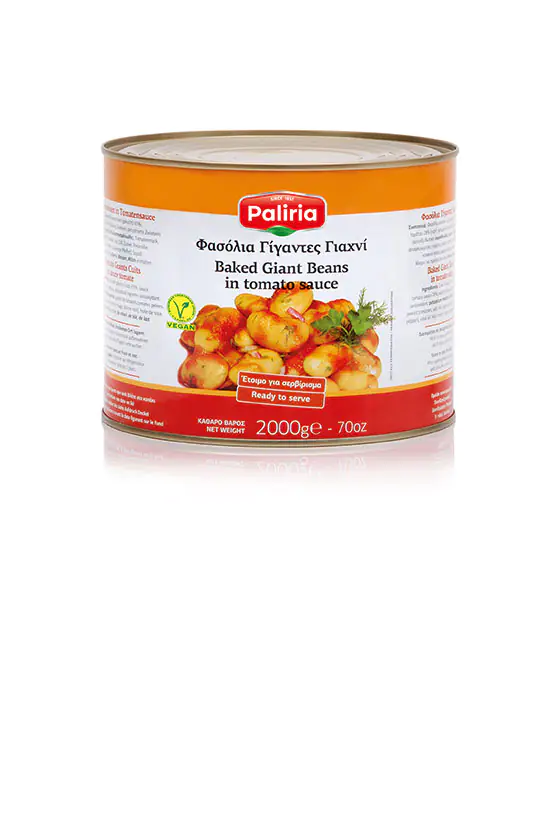 Baked giant beans in tomato sauce for professionals