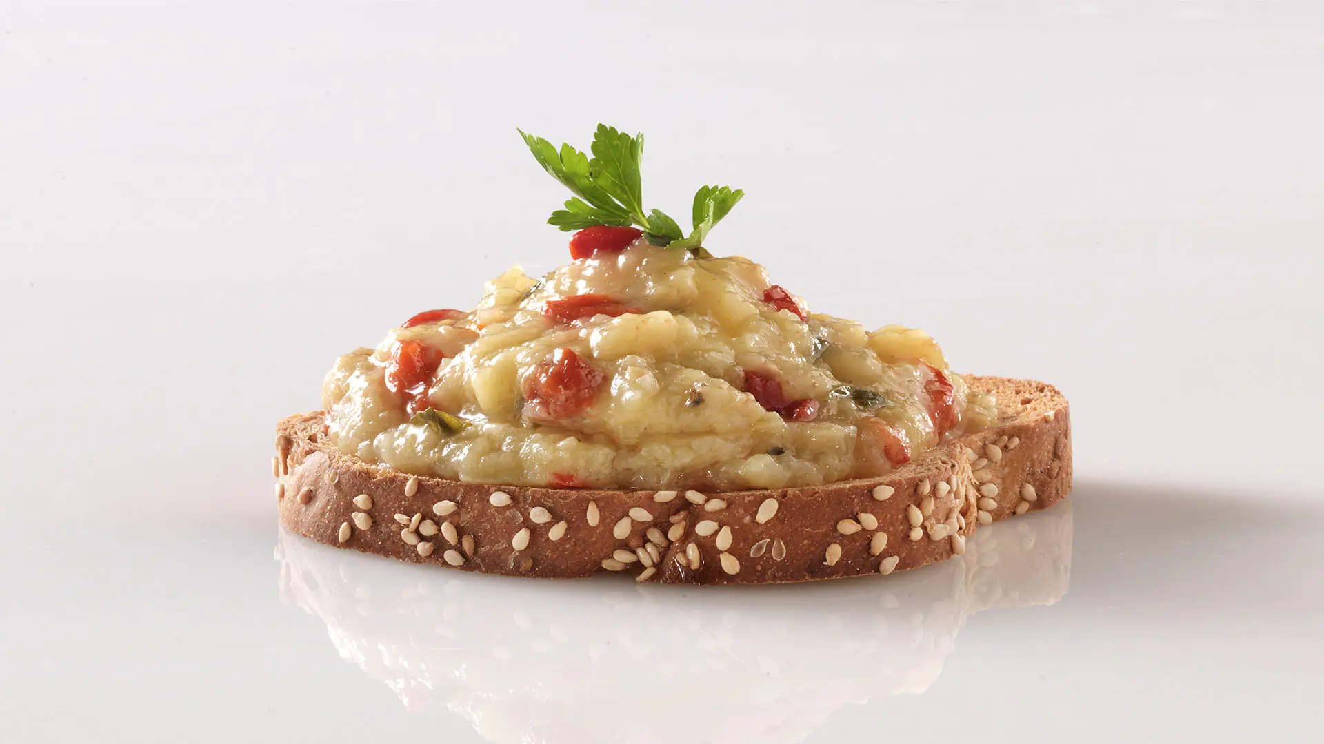 Salat mit auberginen