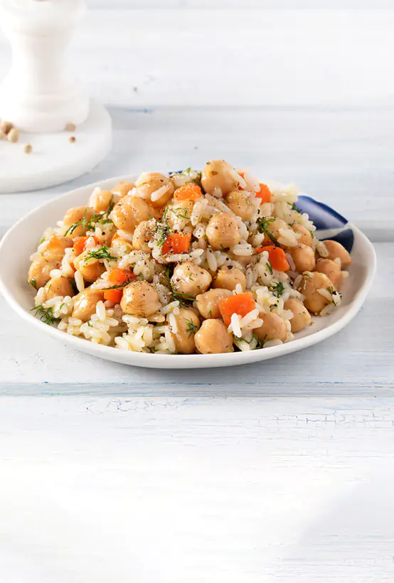 Risotto mit Kichererbsensuppe Paliria