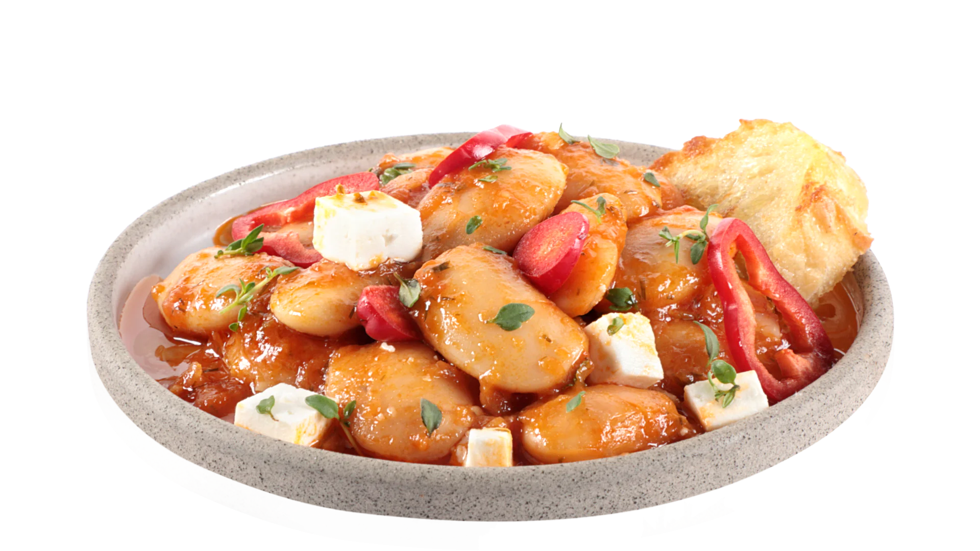 Γίγαντες γιαχνί Paliria με φέτα και πιπεριές